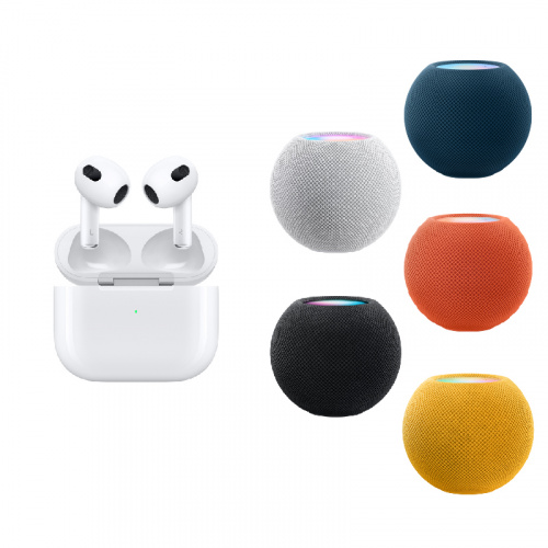 Apple AirPods (第 3 代) 真無線耳機 + HomePod Mini 智慧音箱 [5色]