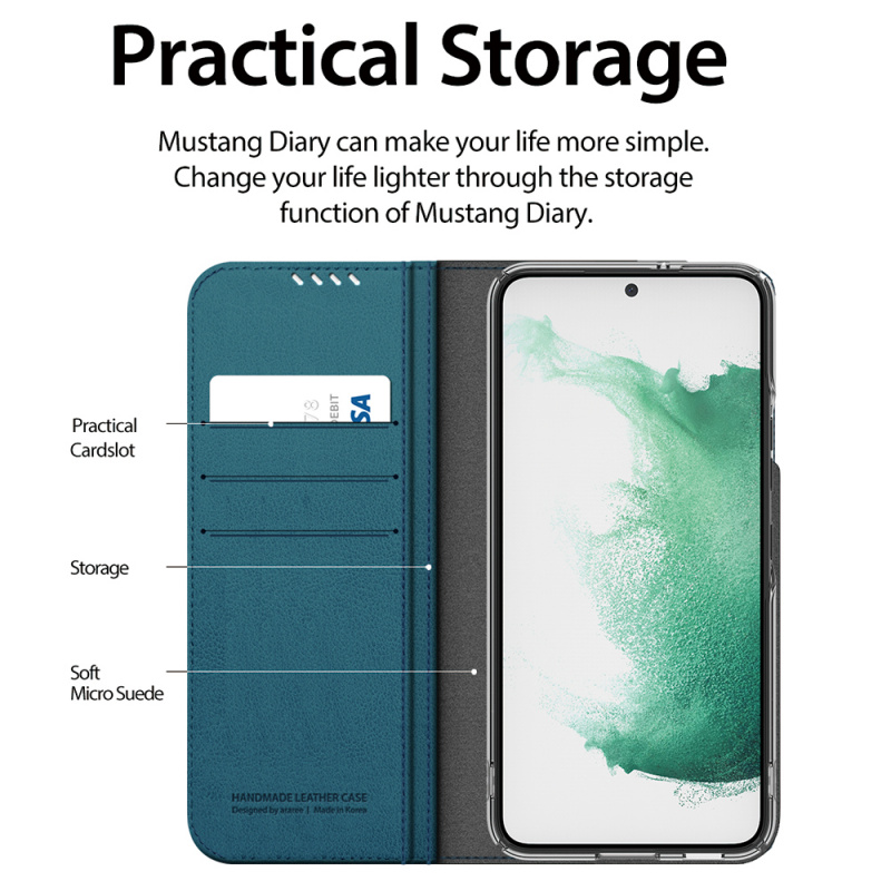 Araree – Mustang diary保護殼適用於 Samsung Galaxy S22 系列