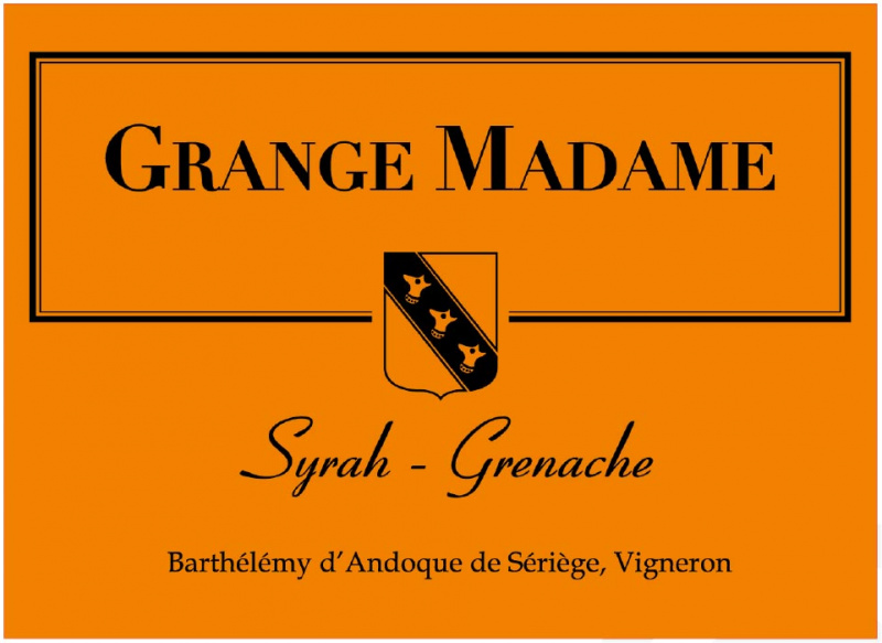 Grange Madame Syrah-Grenache 2012 紅酒