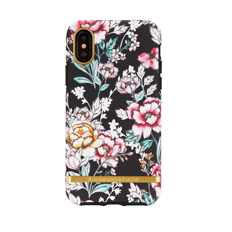 Richmond & Finch iPhone X/XS Case -Black Floral (IPX-206)