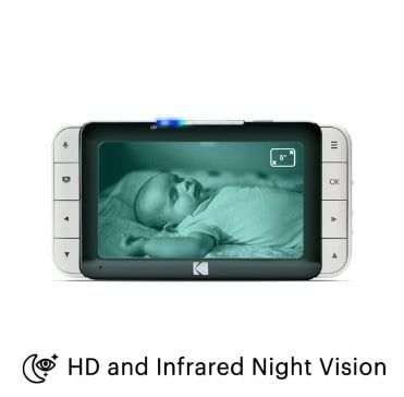 Kodak CHERISH C520智能嬰兒5吋屏幕高清監視器【順豐站/工商免運】