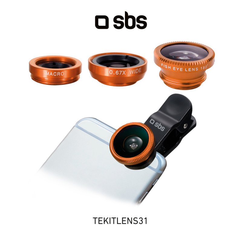 SBS Lens Kit 3 in 1 for Smartphones (TEKITLENS31)