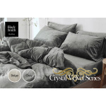 Black Smith 鎖溫水晶絨系列床品套裝 [2色4尺寸]