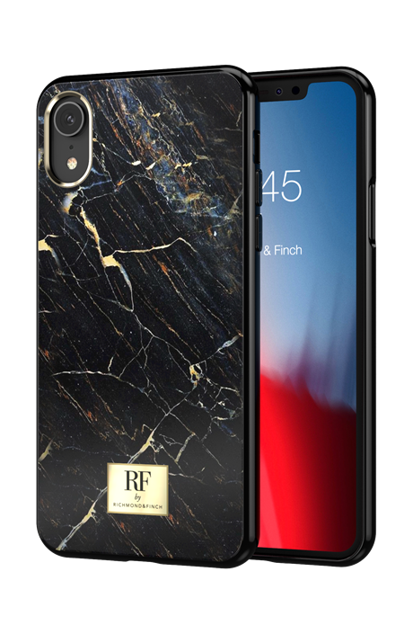 RF by Richmond & Finch iPhone Case -Black Marble (017)