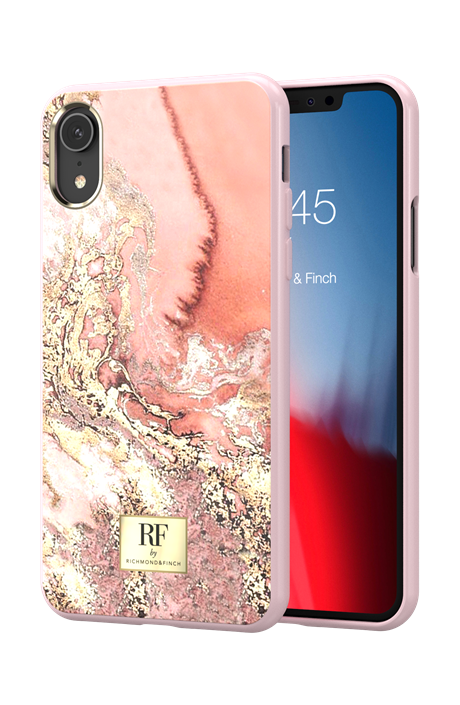 RF by Richmond & Finch iPhone Case - Pink Marble Gold (018)