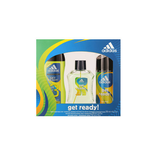 Adidas Get Ready Men's 3pc gift set 男士淡香水3支禮盒裝