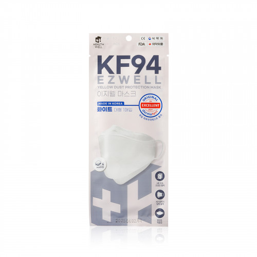 EZWELL KF94 四層防護3D立體口罩 (白色) 50pcs/盒 卓悅環球發展有限公司
