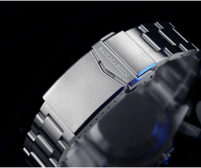 SAN MARTIN SN084-G 自動機械錶 不鏽鋼