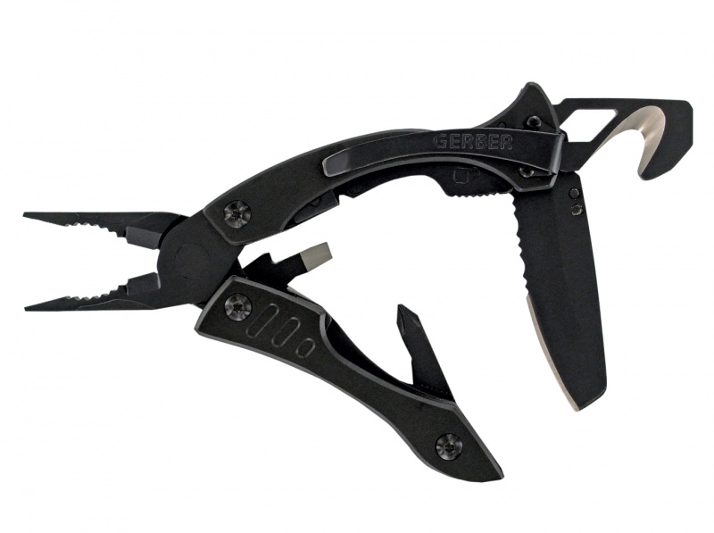 Gerber Crucial Black With strap cutter 多用途刀具