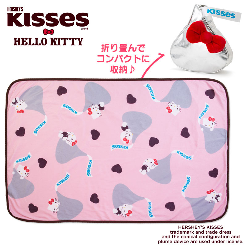 日本SANRIO Hello Kitty x HERSHEY'S 折疊毯