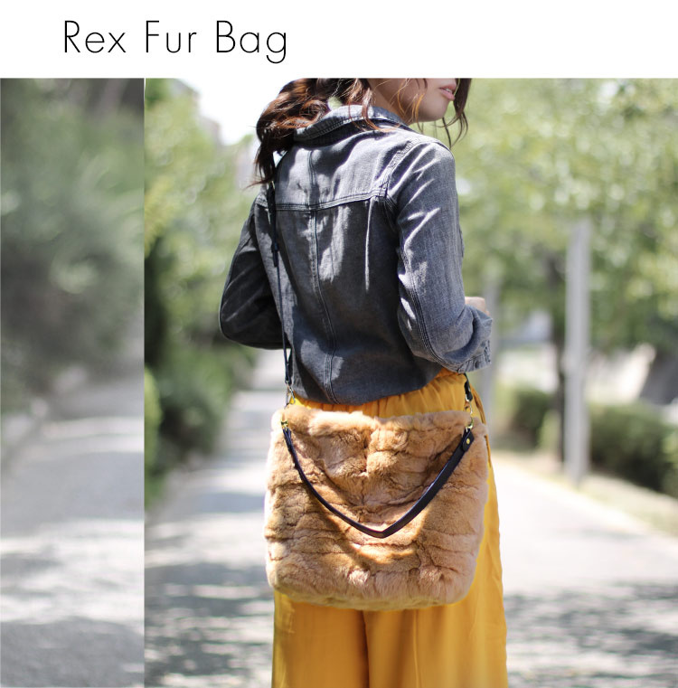 日本レディース 2WAY Rex Fur Bag [5色]