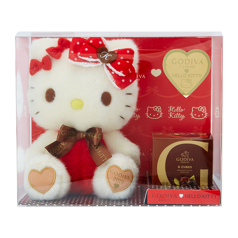 日本SANRIO Hello Kitty x GODIVA 禮盒公仔/鎖匙扣2019 [4款]
