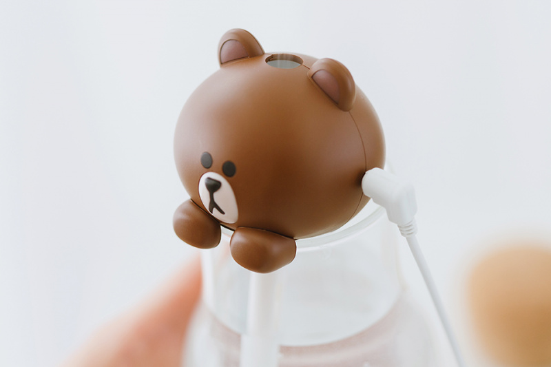 日本LINE friends 熊大USB加湿器 ブラウン