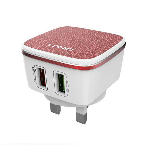 LDNIO QC3.0雙USB手機充電器