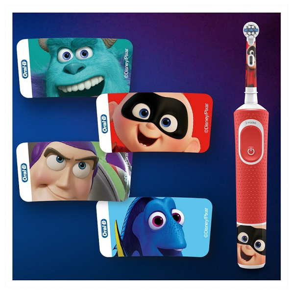 Oral-B Pixar Kids 3+ 特別版可充電式電動牙刷 + 免費旅行盒 + 2種潔淨模式