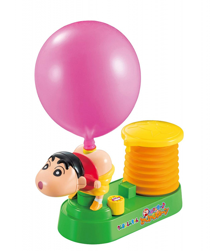 日本蠟筆小新氣球充氣泵遊戲