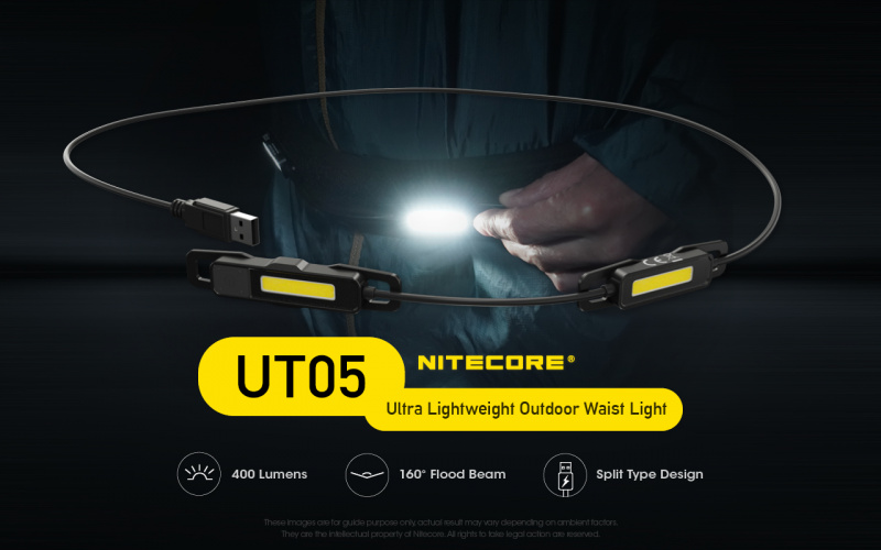 Nitecore UT05 COB USB 跑步燈 腰燈