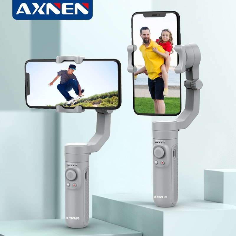 穩定器AXNEN HQ3 3 軸可折疊智能手機手持雲台手機視頻錄製 Vlog 穩定器適用於 iPhone 13 小米華為三星
