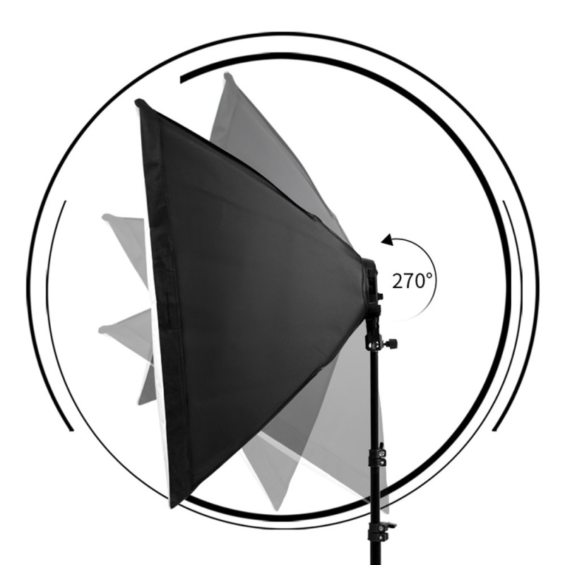 攝影燈光攝影柔光箱照明套件 50x70CM 專業連續光系統柔光箱適用於攝影工作室設備