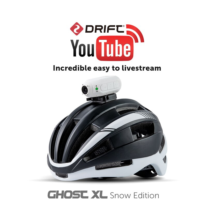 運動相機Drift Ghost XL 雪地版運動相機 1080P 高清 WiFi 直播運動相機防水自行車頭盔摩托車凸輪