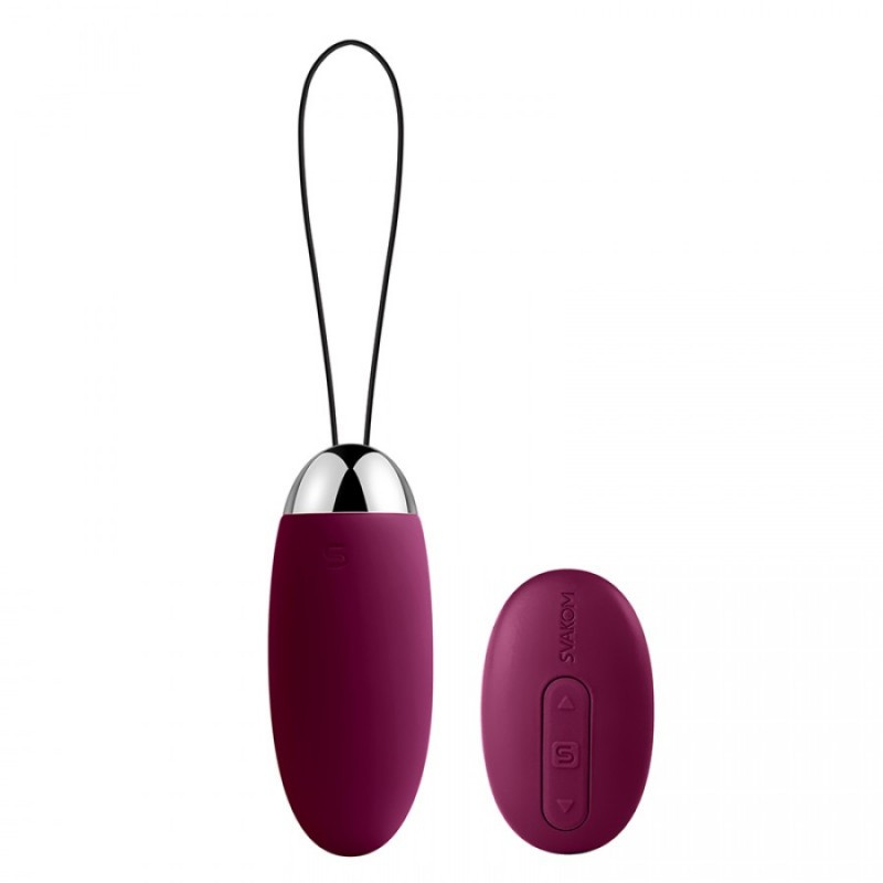 SVAKOM Elva - 無線遙控震動器 (酒紅色/紫色)