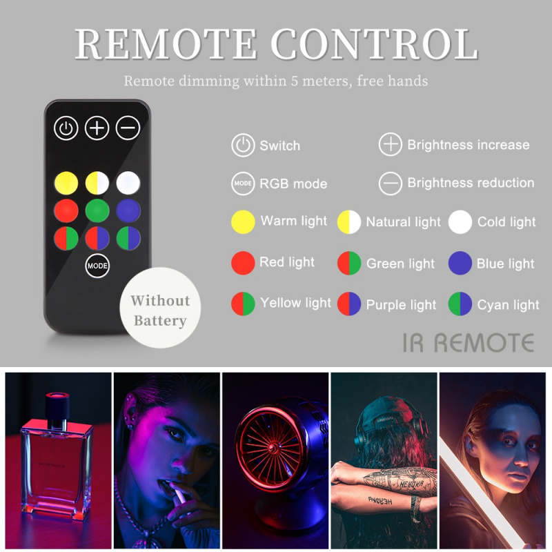 攝影戶外燈棒RGB補光手柄LED光劍派對冰酷攝影軟環星劍戶外拍攝便攜視頻