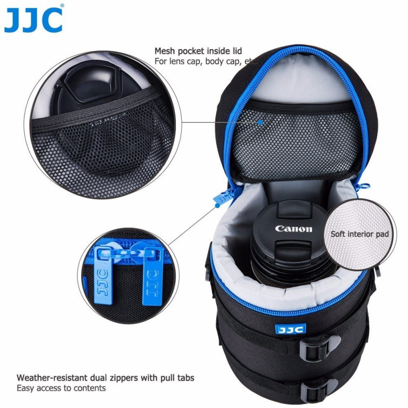 相機包JJC 豪華相機鏡頭包袋保護套適用於佳能鏡頭尼康索尼奧林巴斯富士數碼單反相機攝影配件單肩包背包