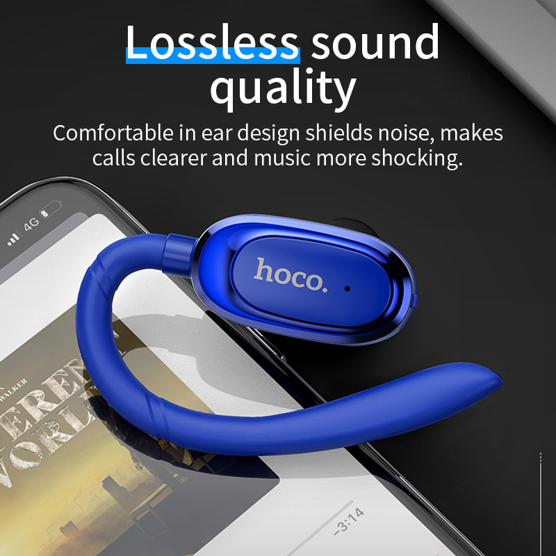 車載免提耳機HOCO 无线蓝牙耳机便携式耳机蓝牙耳机车载免提耳塞带麦克风适用于 iOS Android