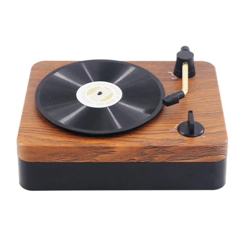 唱片機复古蓝牙兼容音箱便携式黑胶唱片播放器经典蓝牙兼容音箱无线音箱直销