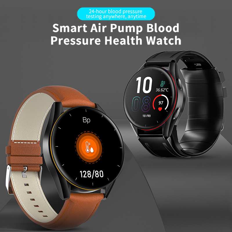 健康手錶氣泵血壓氧氣全時心率睡眠溫度監測SOS健康智能手錶