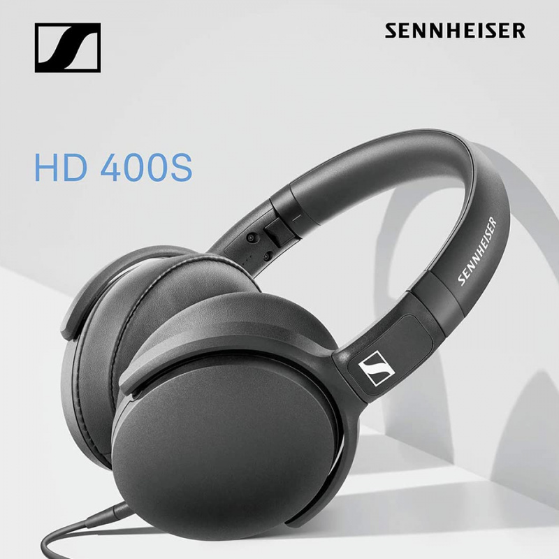 有綫耳機HD400S 有线耳机隔音耳机立体声音乐可折叠运动耳机深低音适用于森海塞尔手机