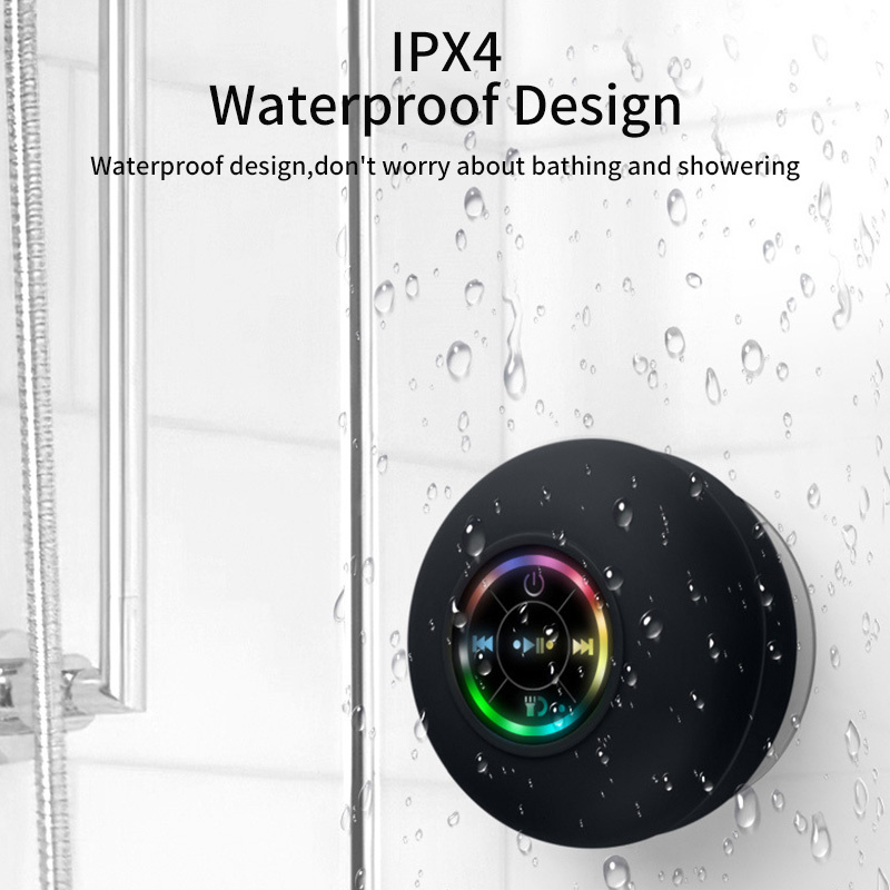 防水音箱Mini Portable Speaker Bluetooth Wireless Car Subwoofer Support TF Card Bluetooth Soundbar IPX4 Waterproof For Shower Bathroom