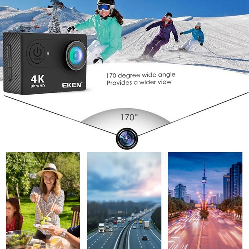 運動相機原裝 Eken H9R   H9 超高清 4K 運動相機 30M 水下防水 2.0 英寸屏幕 1080p 運動相機 Go Extreme Pro Cam