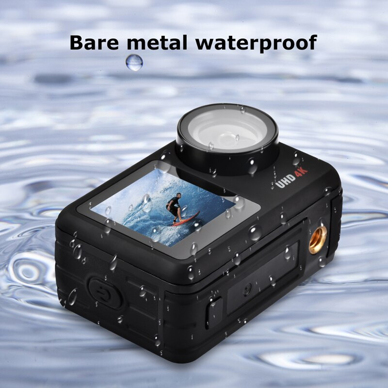 水下相機運動相機水下 4K 60FPS 20MP 水下機身防水 EIS WiFi 防抖觸摸液晶攝像頭運動頭盔視頻網絡攝像頭