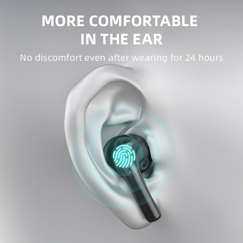 耳機最佳蓝牙耳机 TWS Wirelss 耳机蓝牙耳机真正的无线耳塞触摸耳机蓝牙适用于 iphone