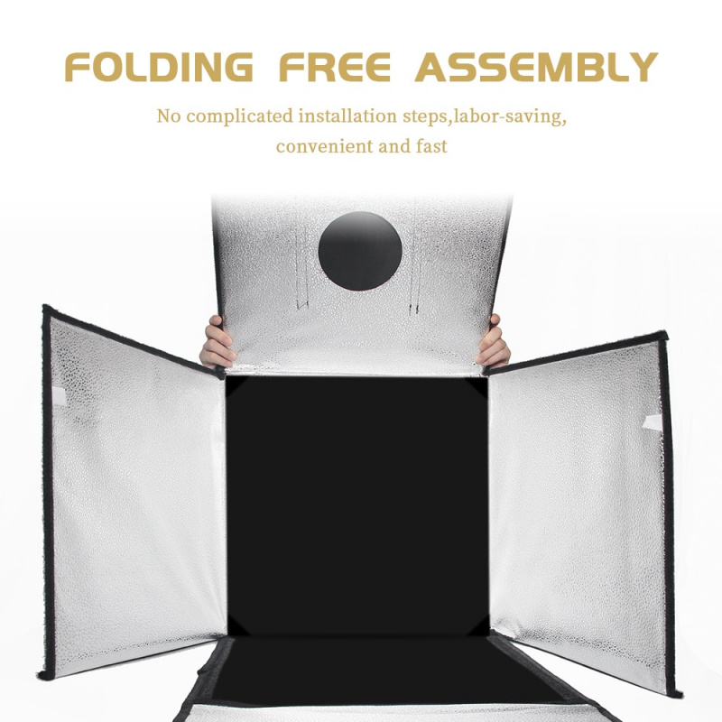 攝影背景攝影燈工作室柔光箱便攜式可折疊可調光攝影桌拍攝帳篷套件帶 3 件背景板
