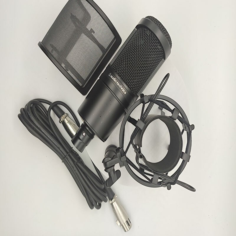 錄音器材原裝鐵三角AT2020麥克風直播全民K歌錄音設備電容話筒