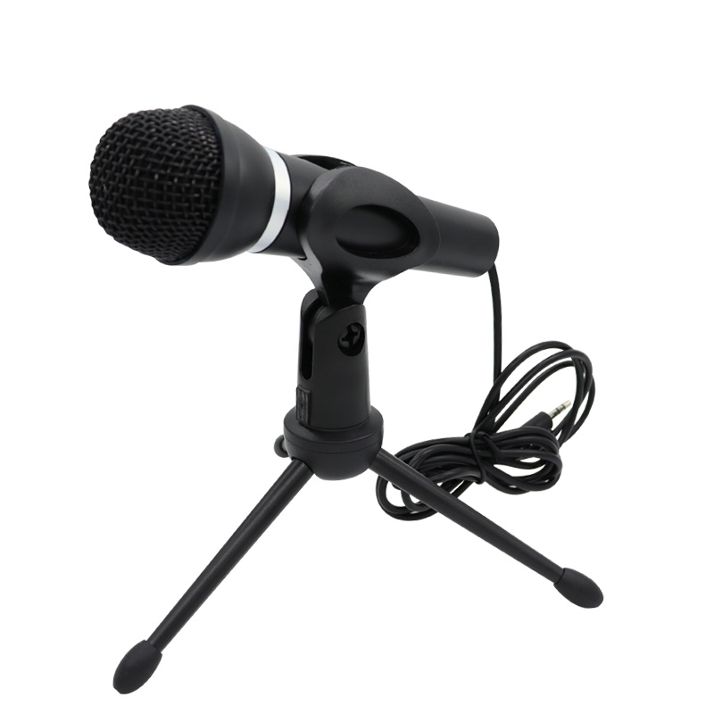 話筒VOXLINK Condenser Microphone 3.5mm Wire Handheld Stand Desktop Microphone For Pc YouTube Karaoke Studio Equ