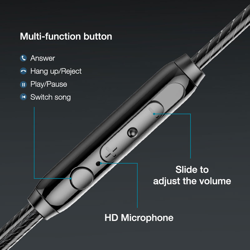 掛耳耳機3.5 毫米有线耳机耳机带麦克风耳塞耳机立体声隔音有线耳机适用于 iPhone 5 6 三星小米