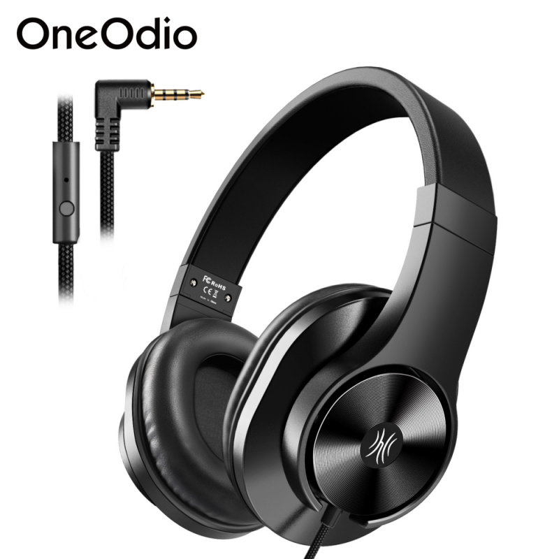 有綫耳機Oneodio T3 3.5 毫米有线耳机耳机便携式立体声头戴式耳机带麦克风适用于电脑电话 PC