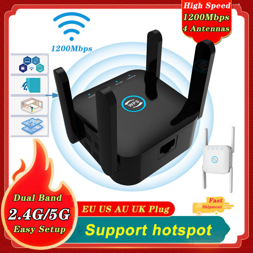 5G WiFi Repeater 5ghz Repeater WiFi Extender Repetidor 1200Mbps Router 5G Wi-fi Booster 2.4G Signal Amplifier Wi Fi Reapeter