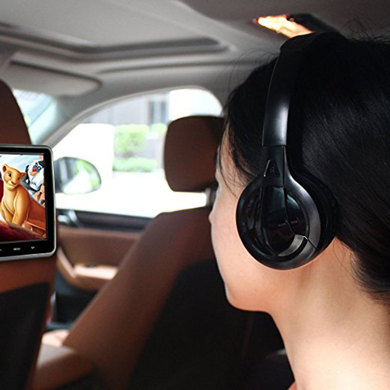影碟機Free shipping Infrared Stereo Wireless Headphones Headset  IR in Car roof dvd or headrest dvd Player two channels