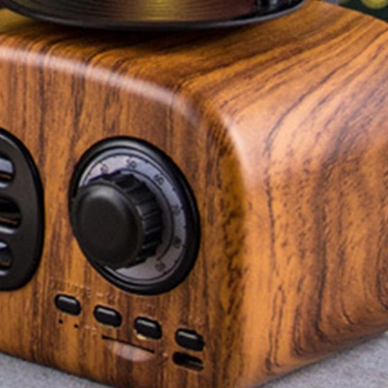 藍牙音箱复古木质便携迷你蓝牙音箱无线扩音器户外TF FM