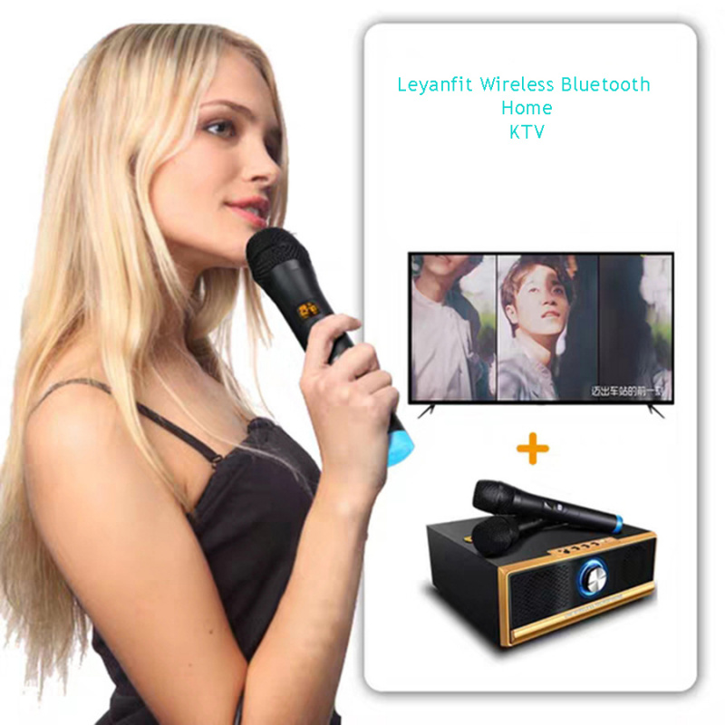 重低音喇叭Home KTV karaoke Speaker Bluetooth-compatible Sound Box With 2PCS Microphone Free Music Box Portable Subwoofer Edifier Airpulse