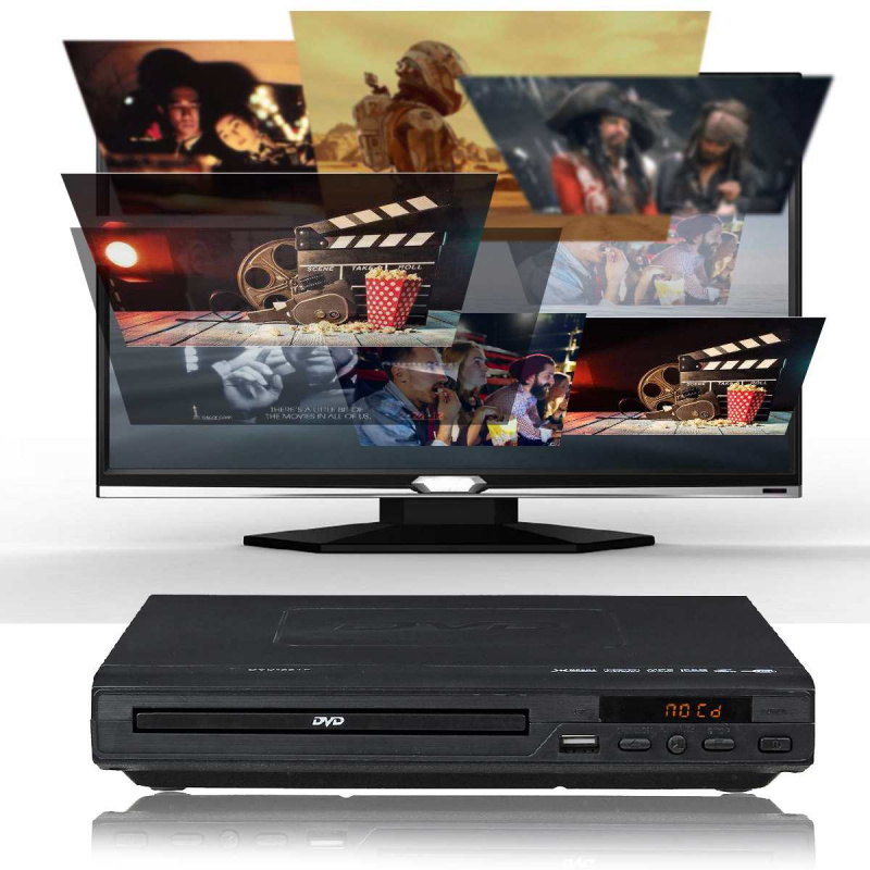 影碟機家用 1080P 全高清 DVD 播放器 USB 多媒体数字 DVD 播放器 电视支持 HDMI 兼容 USB2.0 3.0 CD SVCD VCD MP3 MP4 视频