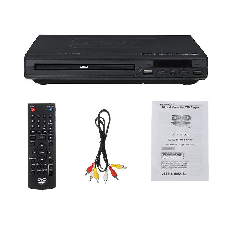 影碟機家用 1080P 全高清 DVD 播放器 USB 多媒体数字 DVD 播放器 电视支持 HDMI 兼容 USB2.0 3.0 CD SVCD VCD MP3 MP4 视频