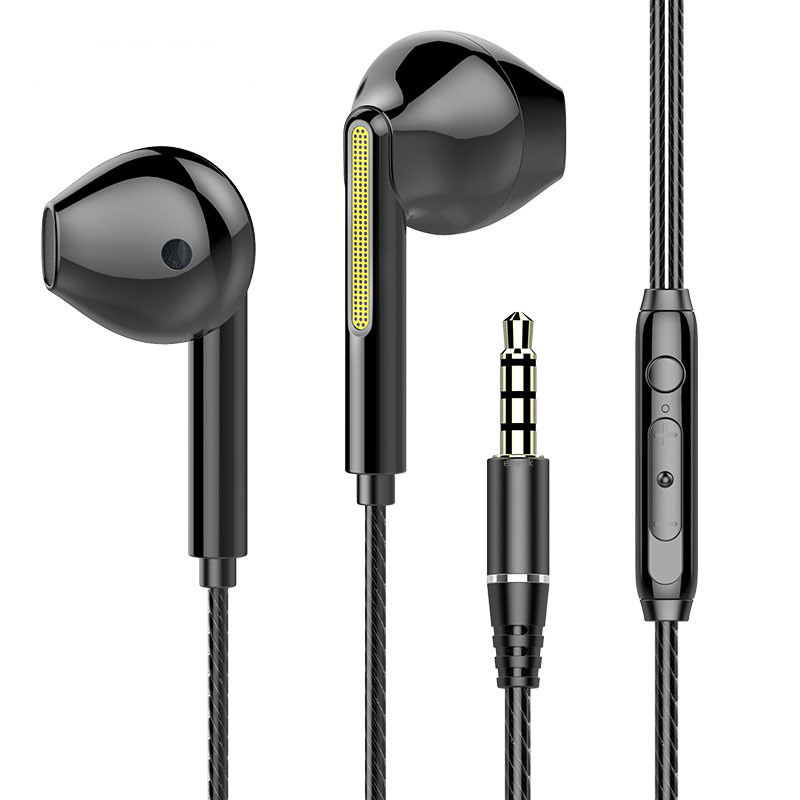 耳機3.5 毫米有线耳机耳机带麦克风耳塞耳机立体声隔音有线耳机适用于 iPhone 5 6 三星小米