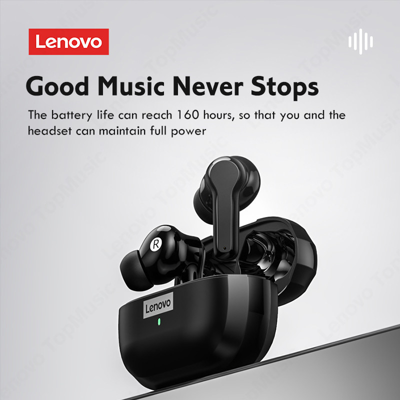 耳機Original Lenovo LP1S TWS Earphone Wireless Bluetooth 5.0 Headphones Waterproof Sport Headsets Noise Reduction Earbuds with Mic
