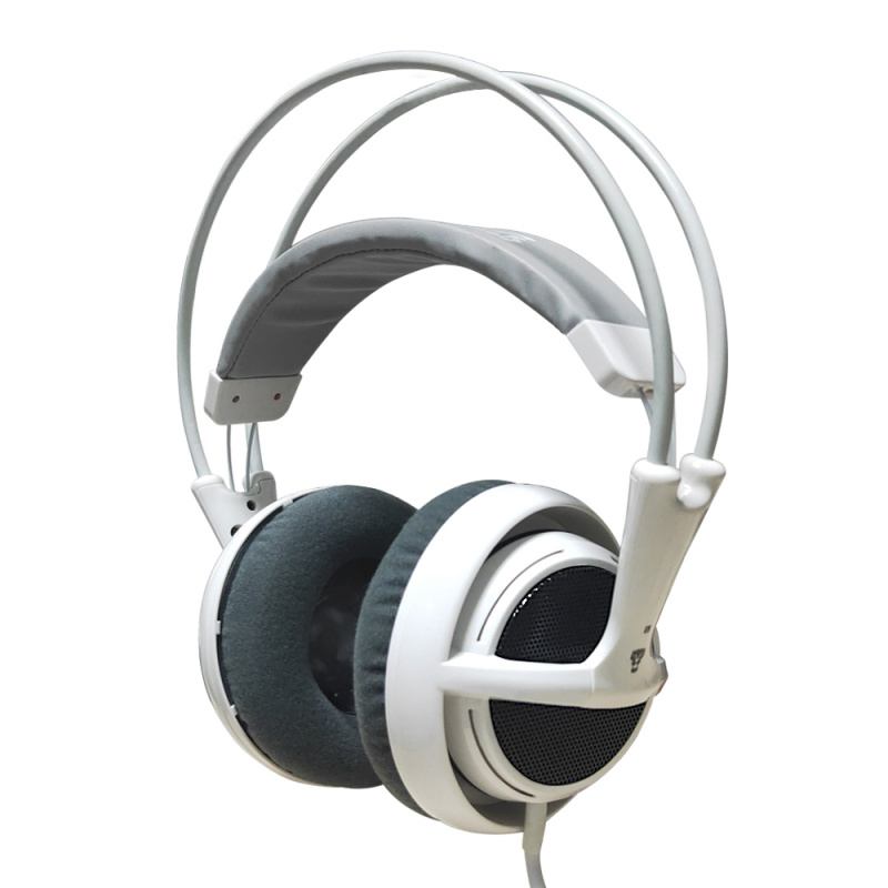 領夾耳機经典 V1 耳机有线 3.5 毫米连接器天鹅绒耳垫皮革头带耳机，带单独的领夹式麦克风，适用于 PC