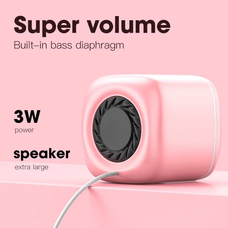 電腦音響USB Computer Speaker for Laptop PC Subwoofer Wired Music Player Audio Speakers Deep Bass Sound Loudspeaker Not Bluetooth Speaker